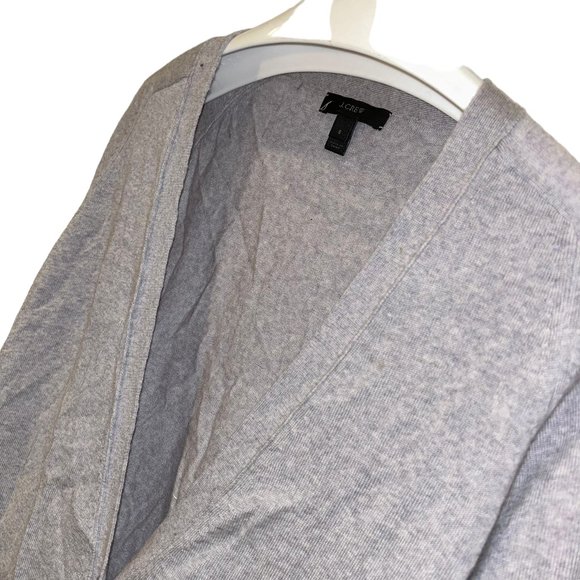 J. Crew FALL MUST HAVE dove gray Your Boyfriend's Cardigan wool sweate… - Picture 4 of 4
